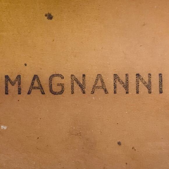 MAGNANNI Size 11 Blue Grey Contrast Stitch Suede Penny Loafers - Picture 7 of 10